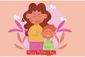 Happy Mother's Day Illustration
