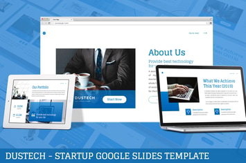 Dustech - Startup Google Slides Template
