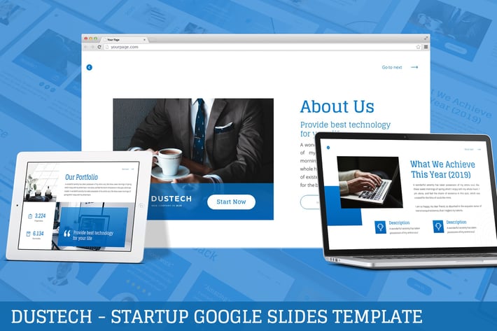 Dustech - Startup Google Slides Template