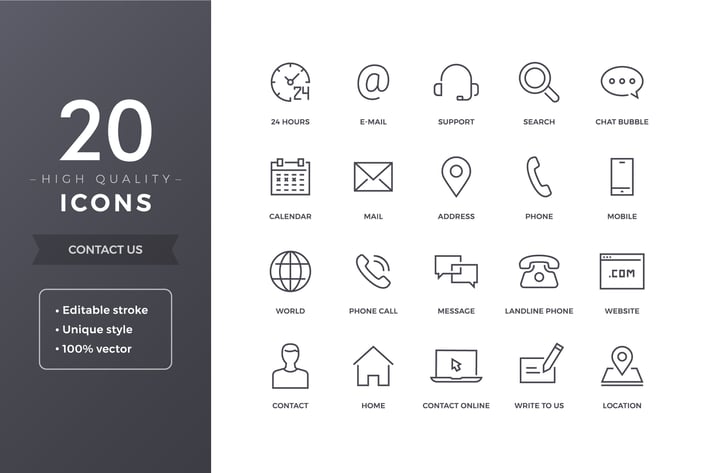 Contact Icons