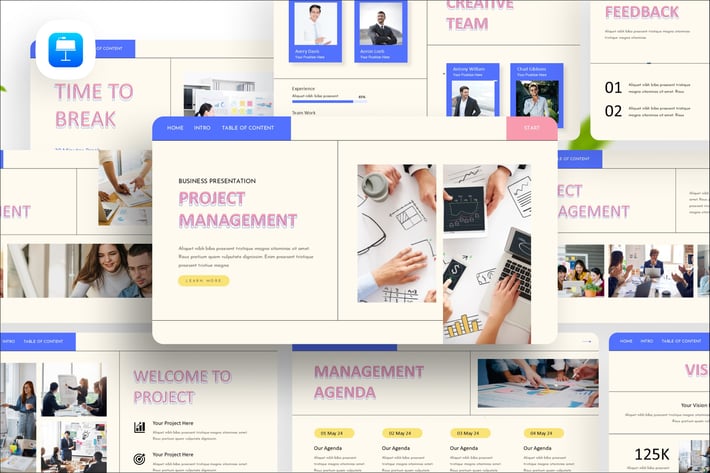 Project Management Keynote Presentation Template