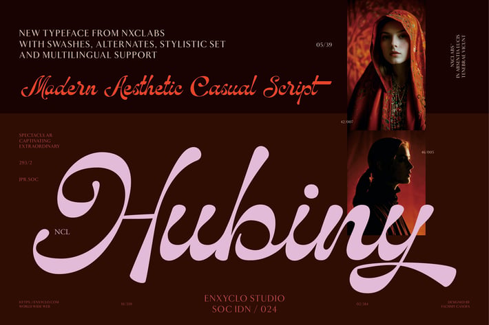 NCL Hubiny - Modern Aesthetic Casual Script Font