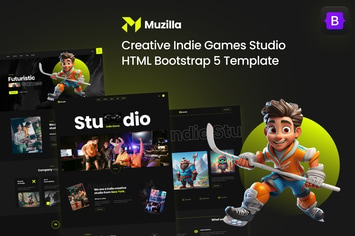 Muzilla - Creative Indie Game Studios Bootstrap 5 