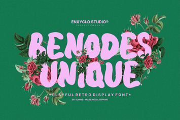 NCL Benodes Unique - Playful Retro Display Font