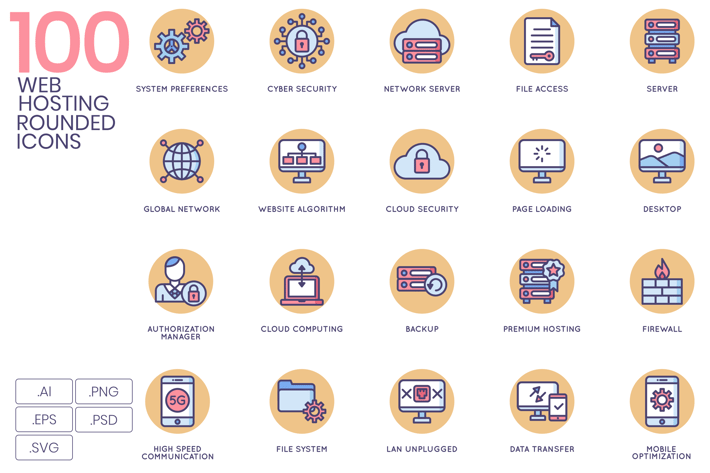 Web Hosting Icons