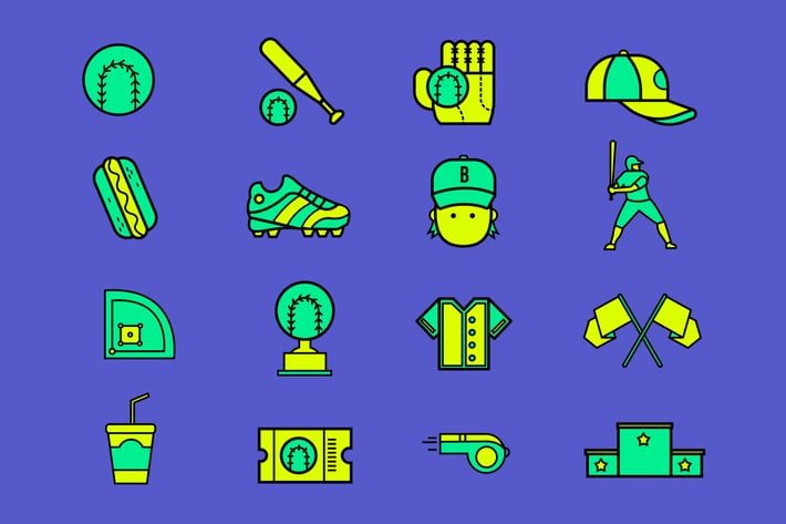 Baseball Field Icons