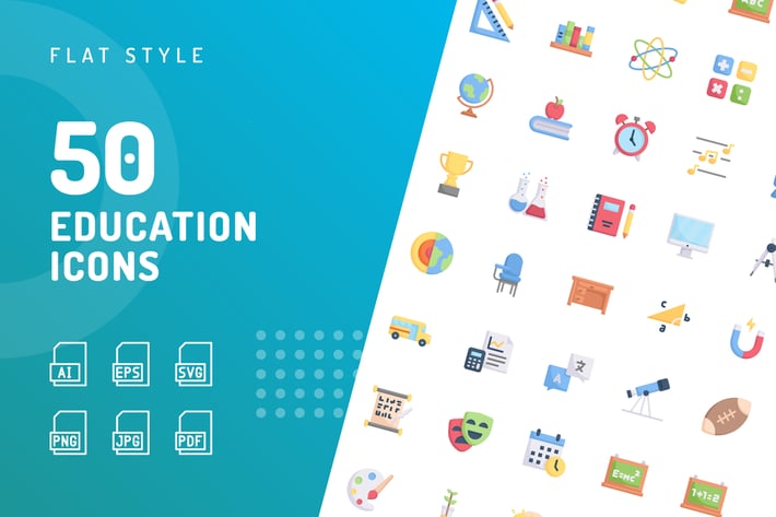 Education Flat Icons
