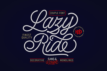 Lazy Ride Font - Script & Sans