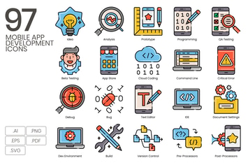 Mobile App Development Icons