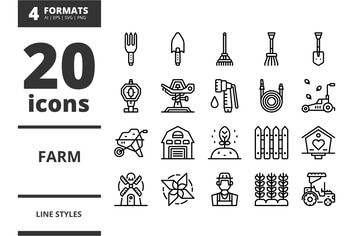 Farm Line icons packs