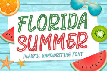 Florida Summer - Playful Handwriting Font