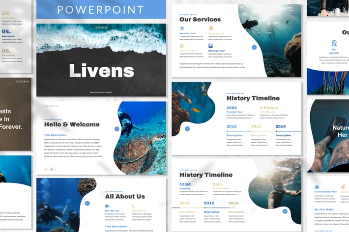 LIvens - Beach Resort Powerpoint Template