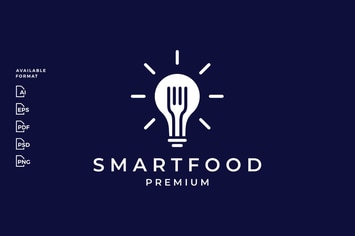 Smart Food Bulb Fork Logo
