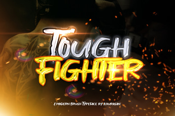 Tough Fighter Brush Font