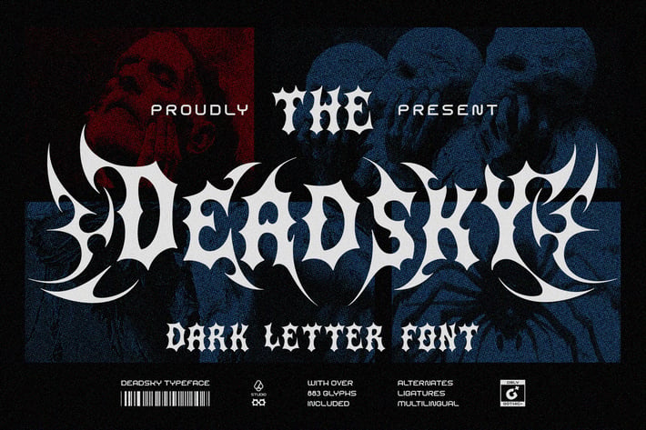 Dead Sky Darkletter Typeface