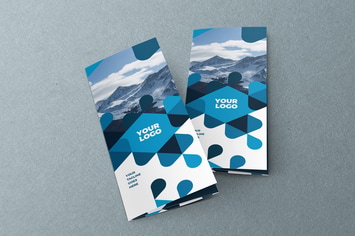 Blue Pattern Modern Trifold