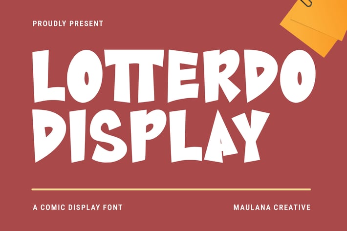 Lotterdo Comic Display Font