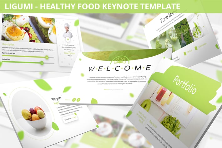Ligumi - Healthy Food Keynote Template