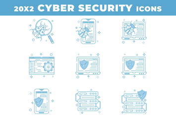 20 Cyber Security Icons