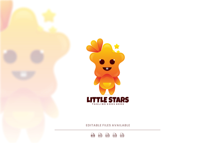 Little Star Cartoon Logo