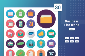 Business - Flat Icons Vol.2