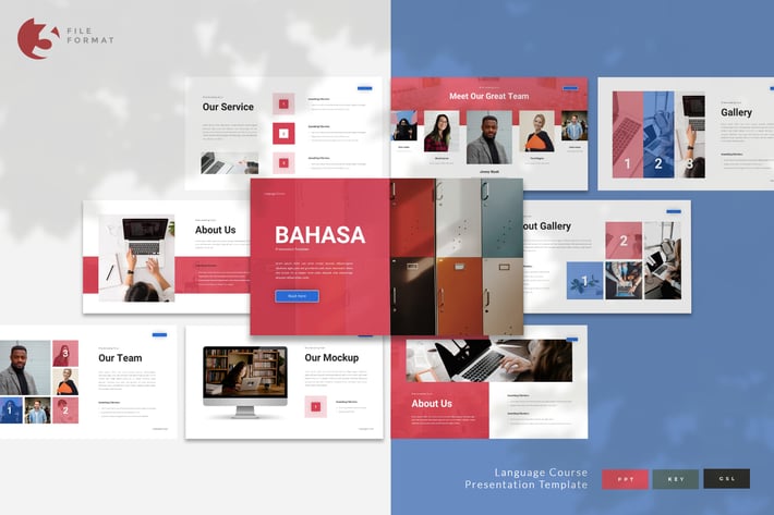 Bahasa - Language Course Presentation Template