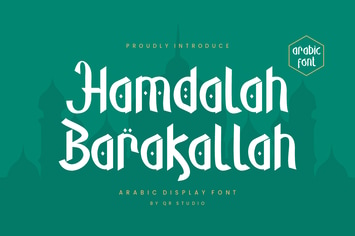 Hamdalah Barakallah - Arabic Font