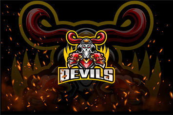 Devils E-Sport and Sport Logo Template