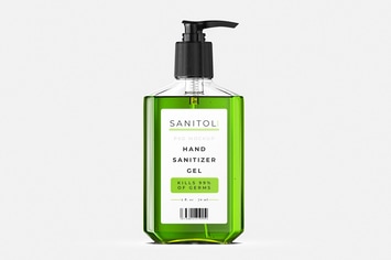 Hand Sanitizer Mockup Template