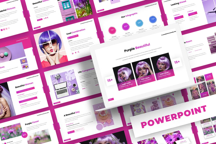 Purple Beautiful - Powerpoint Template