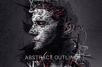 Abstract Outline Photoshop Action