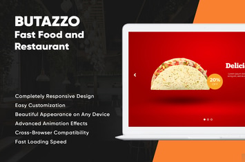 Butazzo - Fast Food and Restaurant Responsive