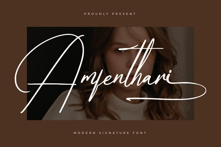 Amfenthari Modern Signature Font