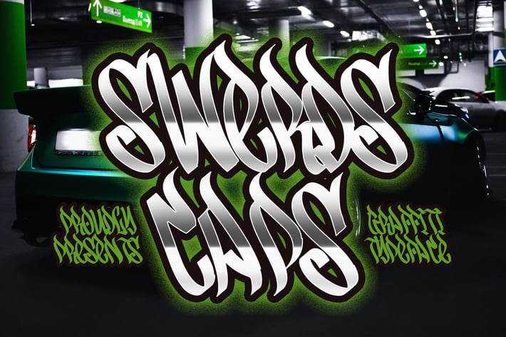 Swerds Caps - Graffiti Style Typeface