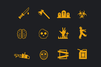12 Zombie Icons