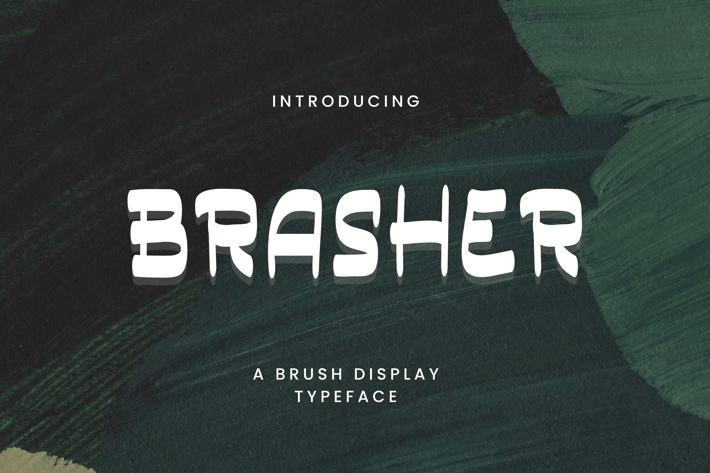 Basher - A Brush Display Typeface