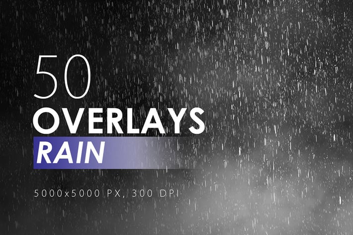 50 Rain Overlays