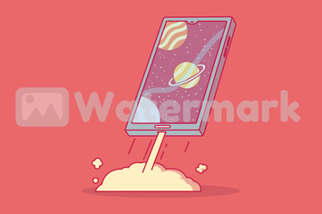 Cellphone rocket