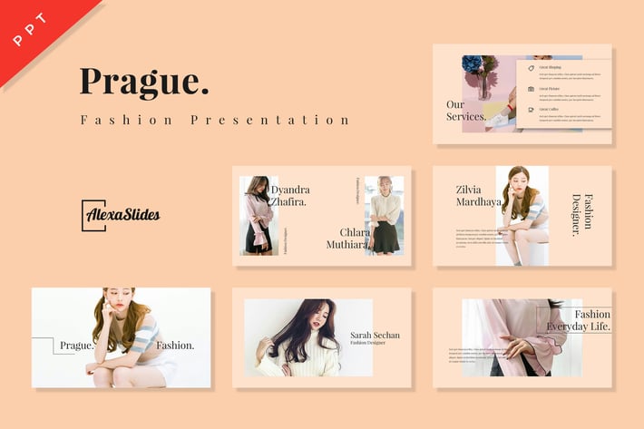 Prague - Fashion Powerpoint Presentation Tempate