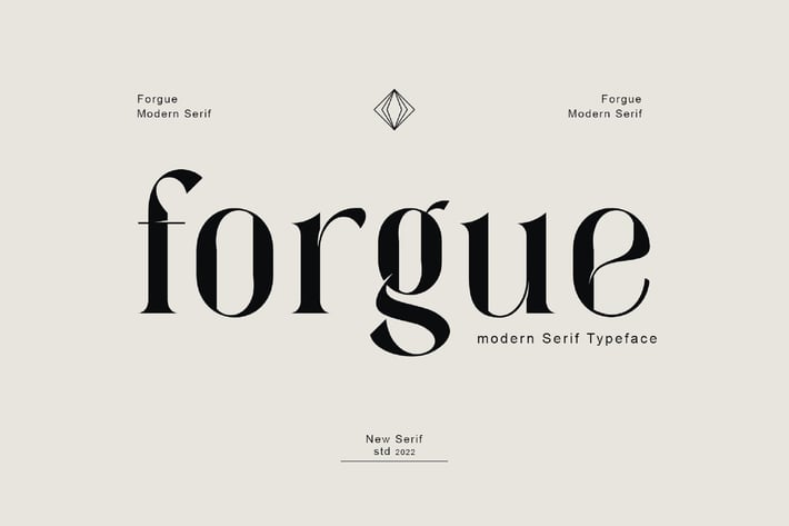 forgue serif font