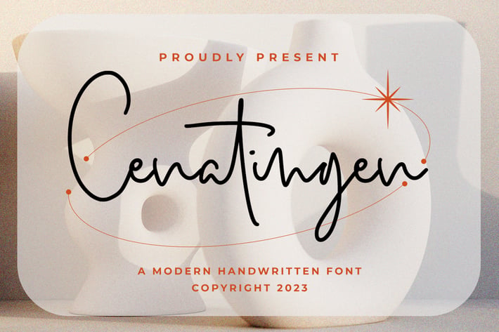 Cenatingen - Monoline Font