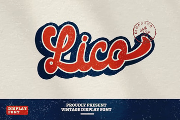Lico - Vintage Retro Display Font