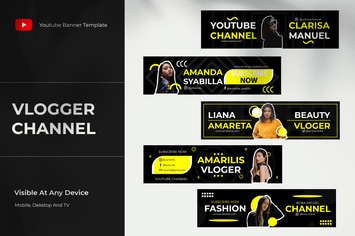 Youtube Channel Cover Template 