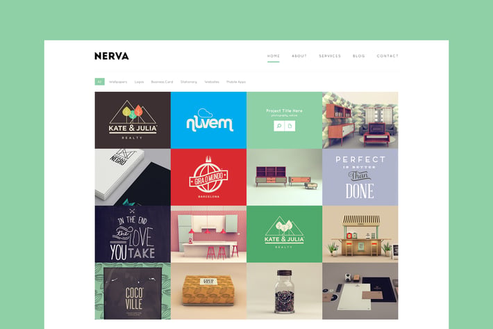 Nerva - Minimal Design HTML Template 