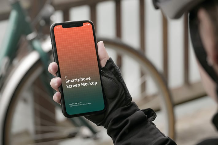 Phone Mockup City Bike Tour Scenes