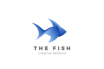Logo Fish abstract Seafood Restaurant Store