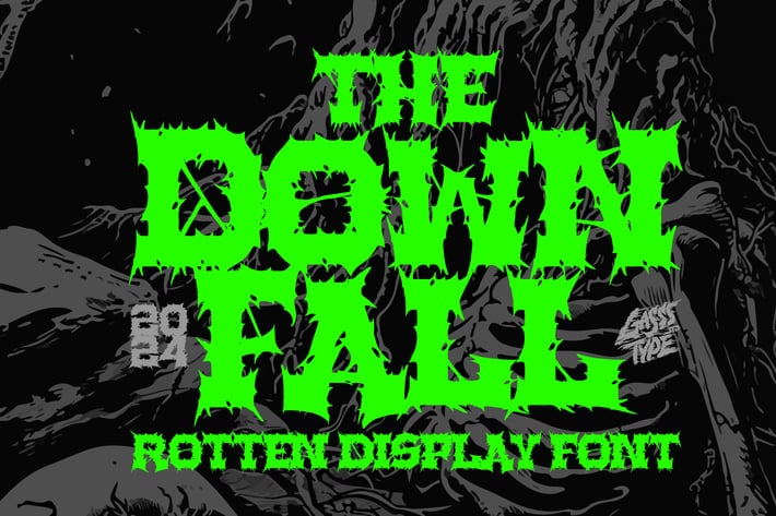The Downfall - Black Metal Font