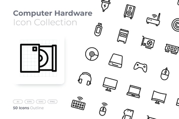 Computer Hardware Gradient Icon