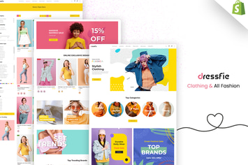 Dressfie - Designer Store, Clothing Shopify Theme 