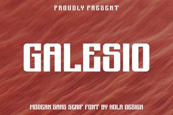 Galesio Modern Sans Serif Font
